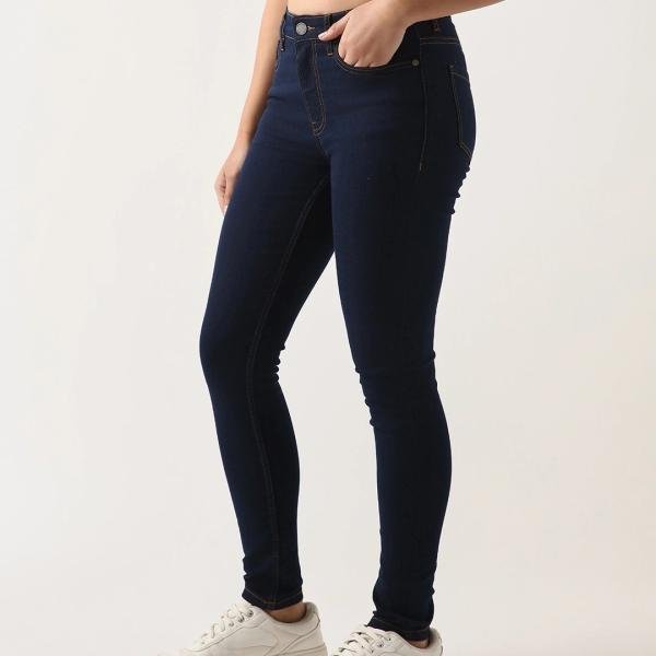 Women's Dark Blue Skinny Fit Jeans