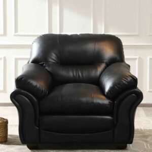 Single Seater Sofa Black - WeftKart