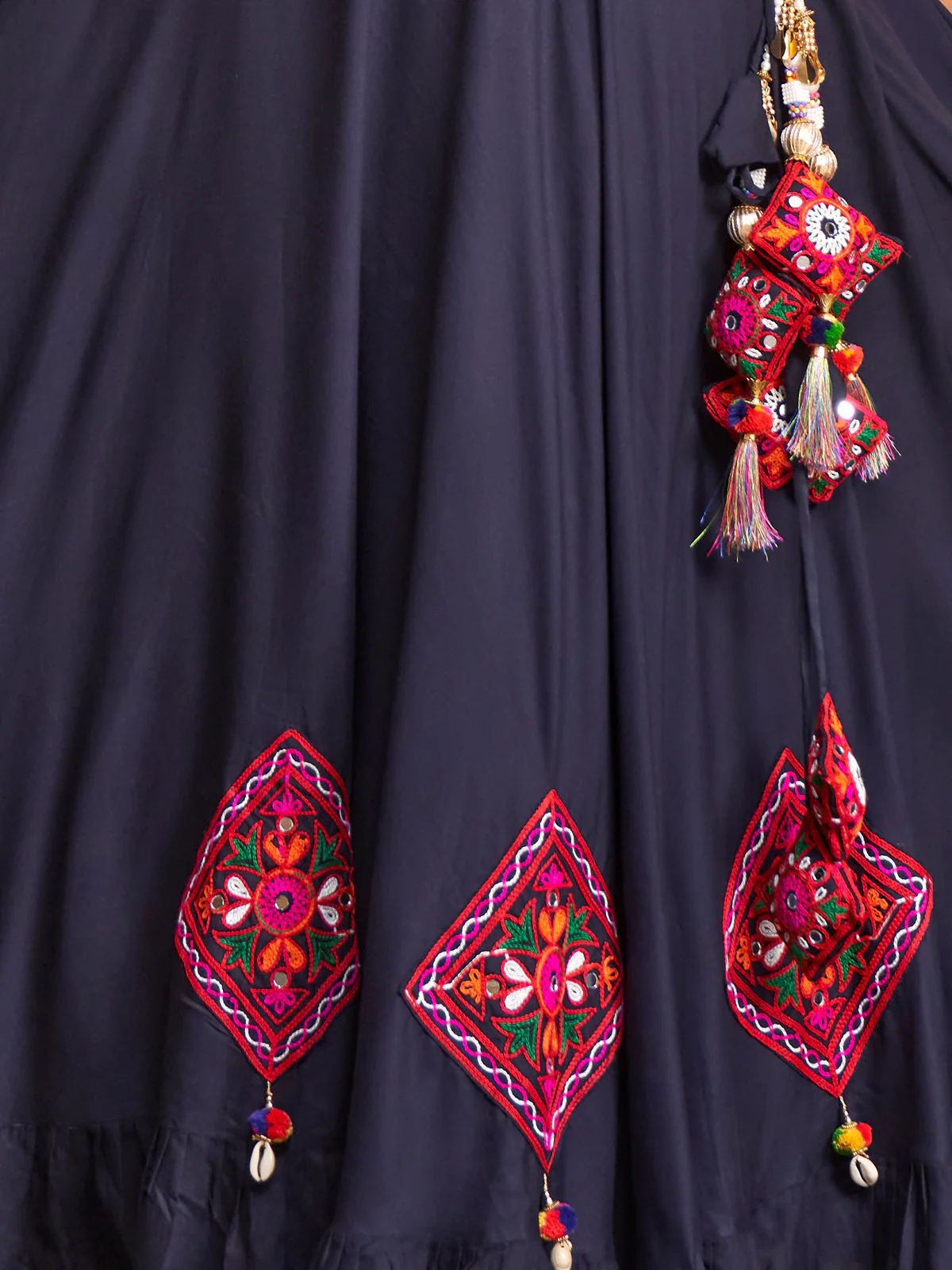 Gujarati Blue Navratri Lehenga Choli Set