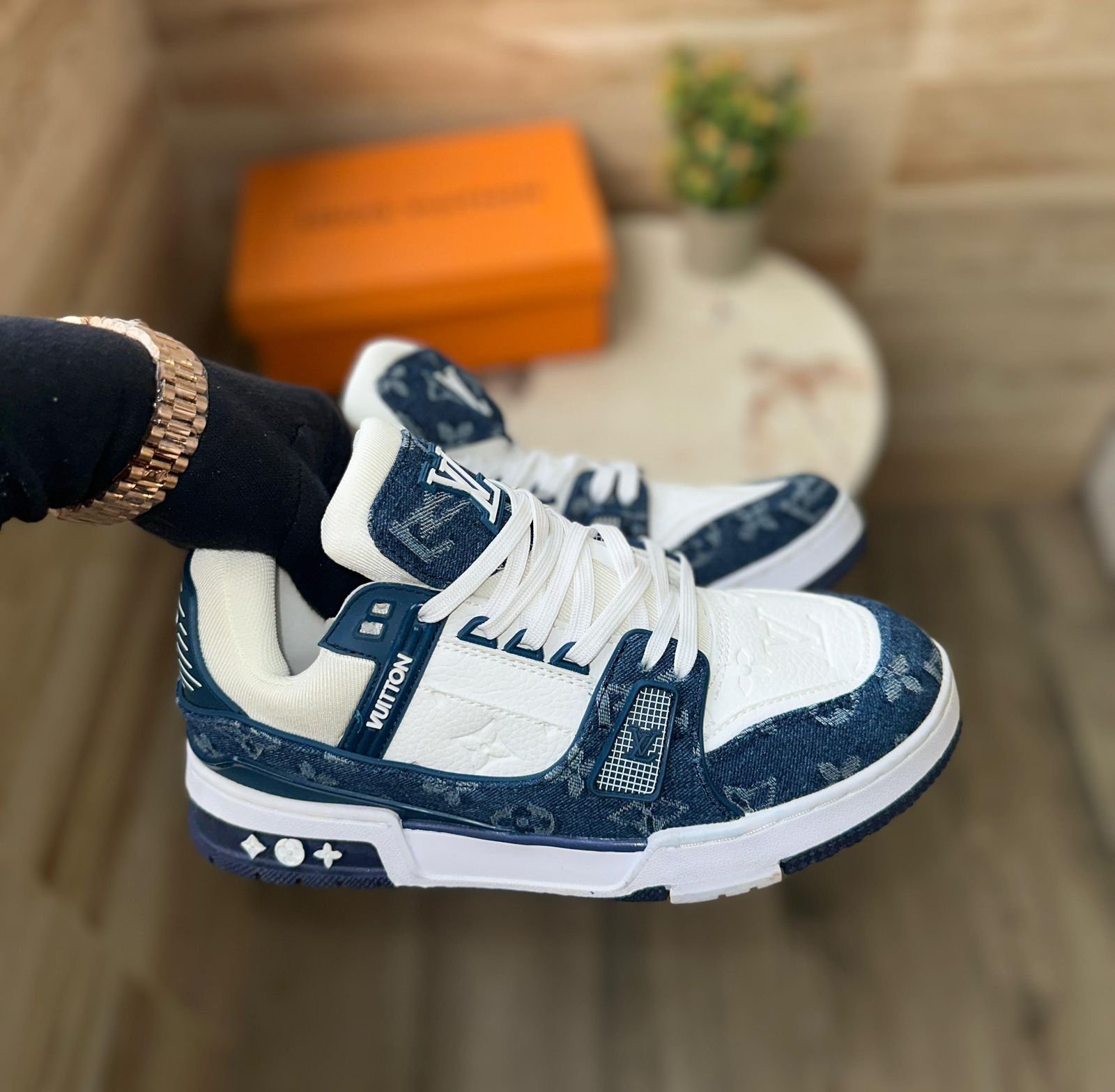 Louis Vuitton Premium Leather Trainers - Original Box