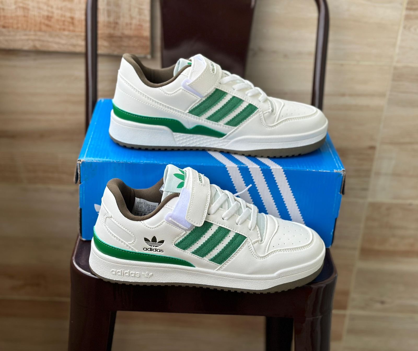 Adidas Forum 84 White Green Shoes - WeftKart