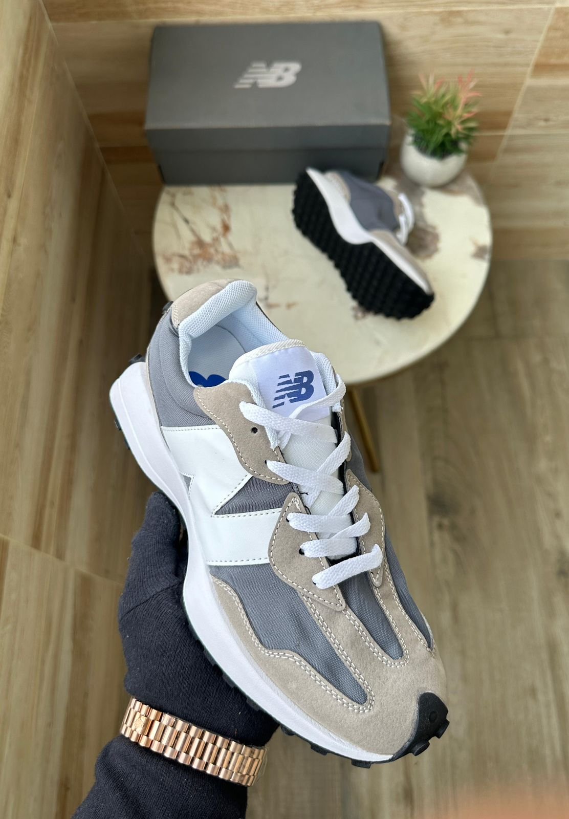 OG Grey 327 Edition of New Balance 327 - WeftKart OG Grey 327 Edition of New Balance 327 - WeftKart
