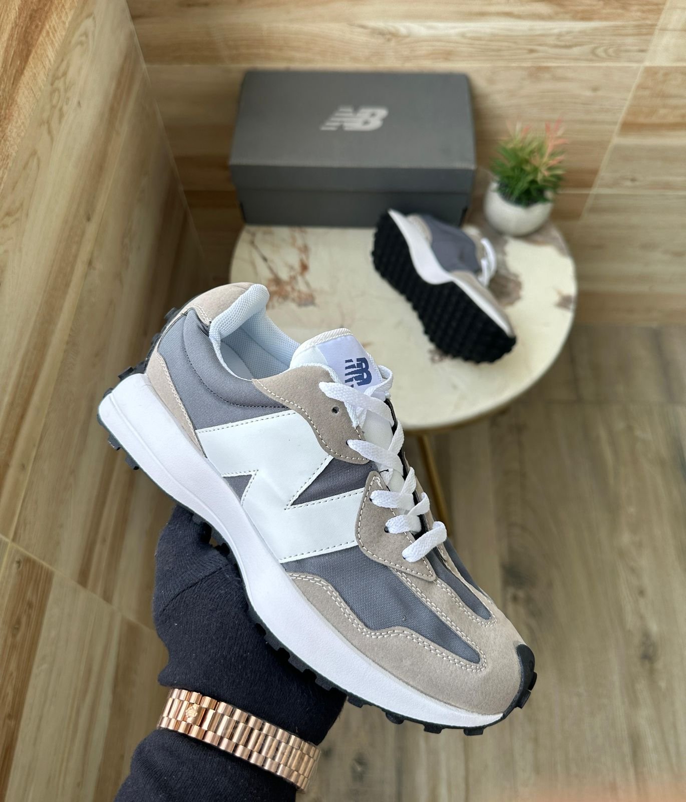 OG Grey 327 Edition of New Balance 327 - WeftKart OG Grey 327 Edition of New Balance 327 - WeftKart