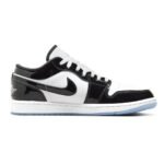 Branded Air 1 Low Concord White Black Sneakers - WeftKart