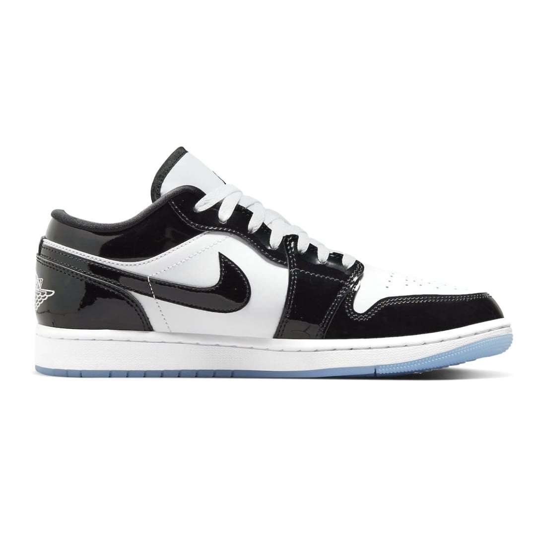 Branded Air 1 Low Concord White Black Sneakers - WeftKart