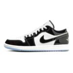 Branded Air 1 Low Concord White Black Sneakers - WeftKart