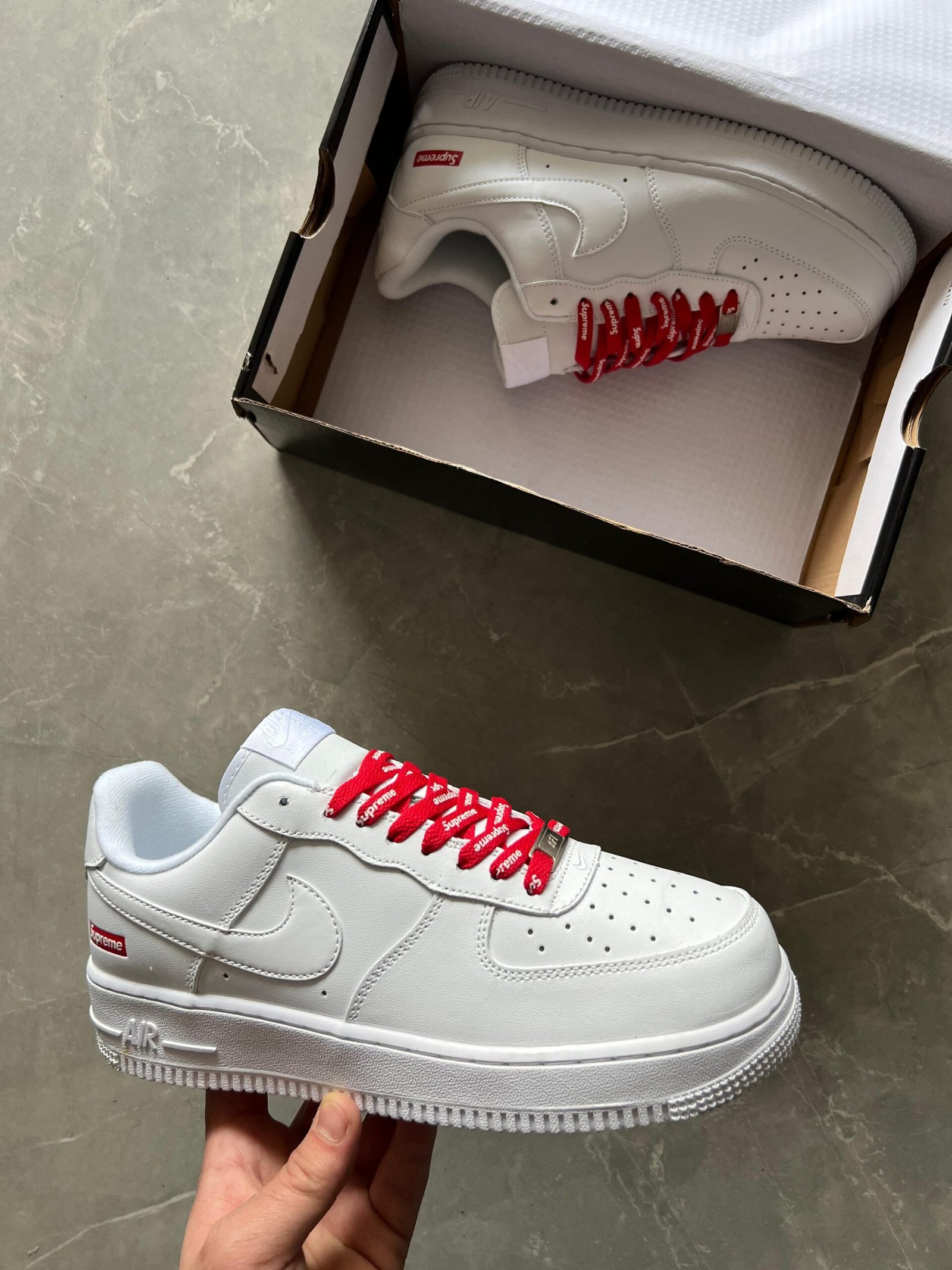 Branded Men's Air Force 1 Supreme Laces Sneakers
