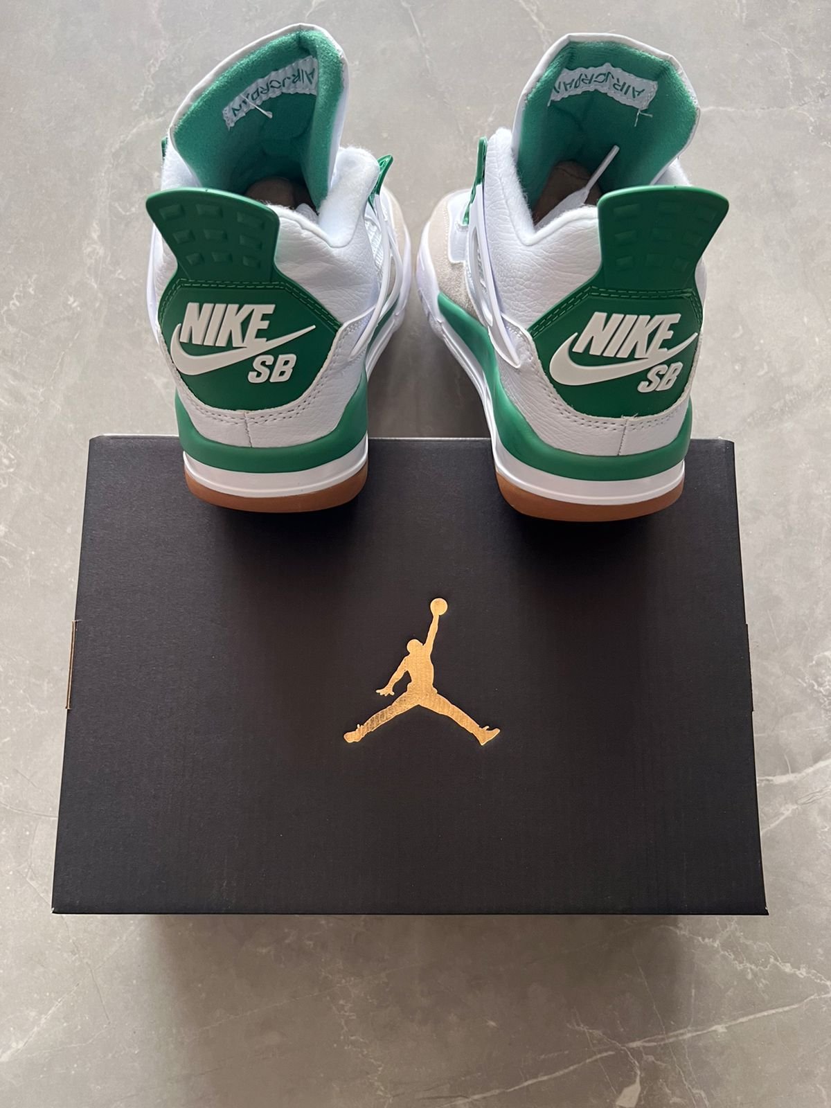 Branded Retro 4 Pine Green Sneakers