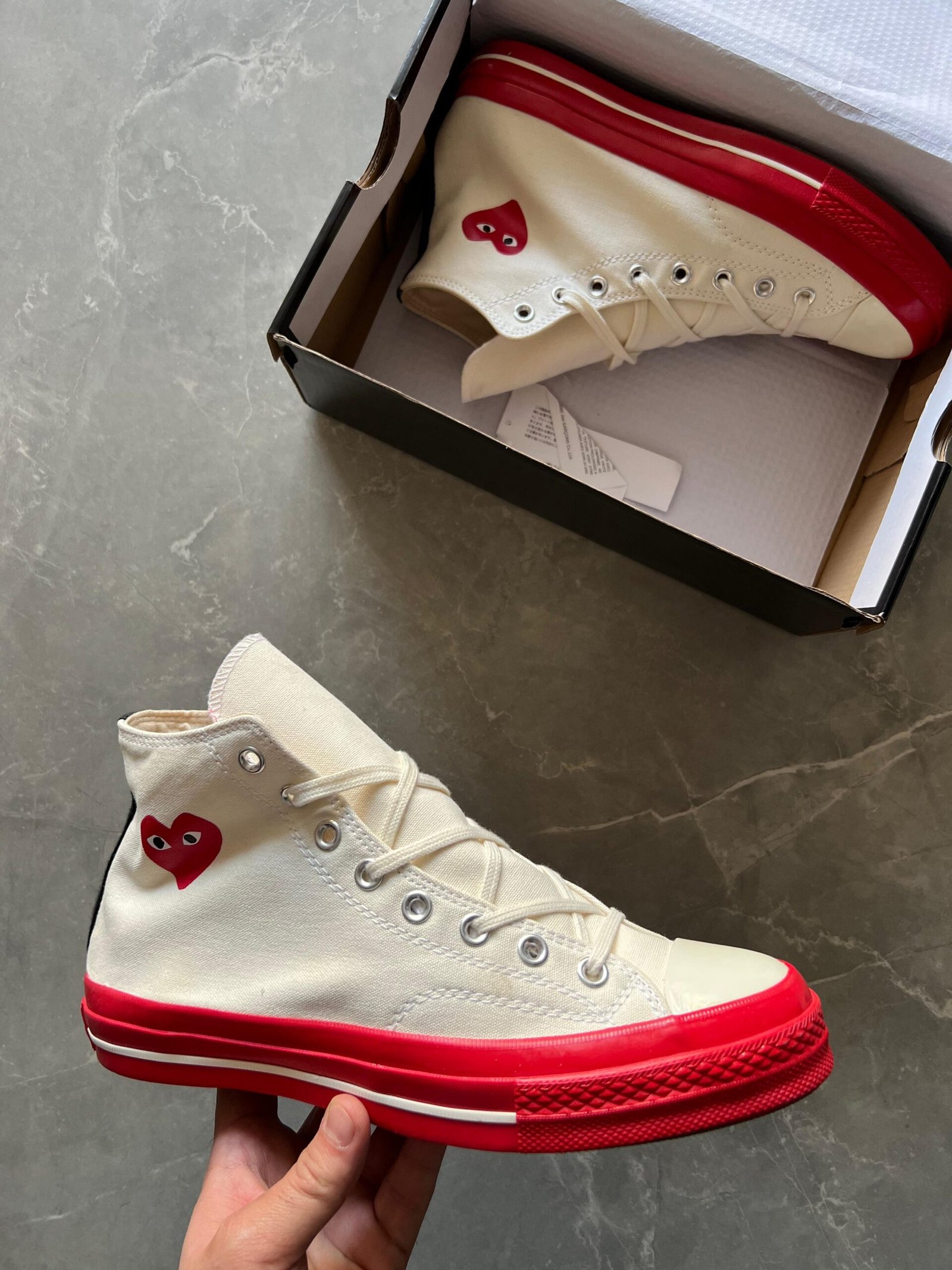 Branded Chuck Taylor Hidden Heart High Top Sneakers