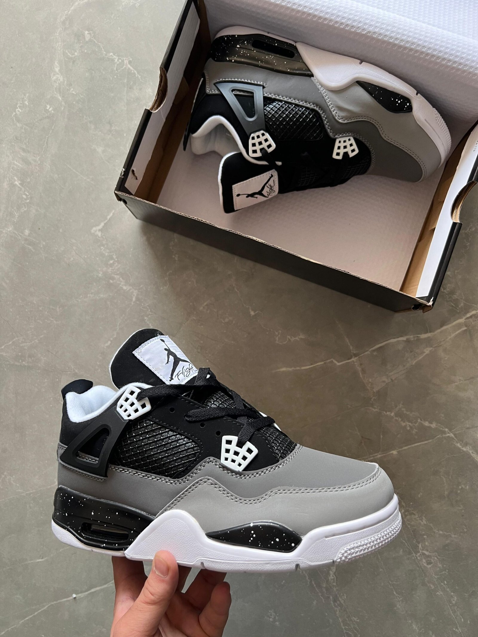 Branded Retro 4 Fear Pack 2024 Sneakers Branded Retro 4 Fear Pack 2024 Sneakers