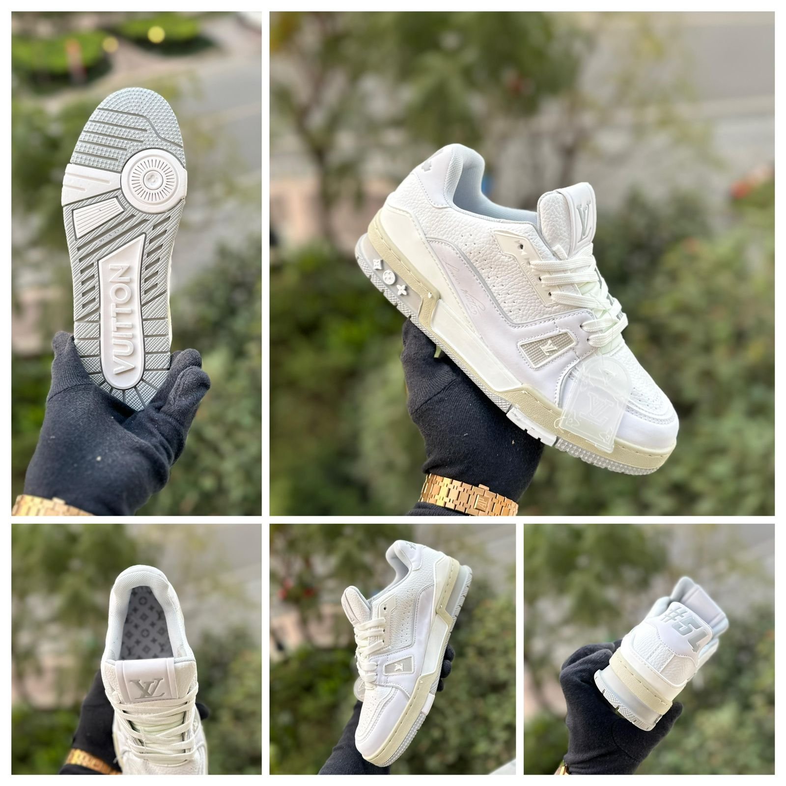 Branded LV Trainers White Men Sneakers