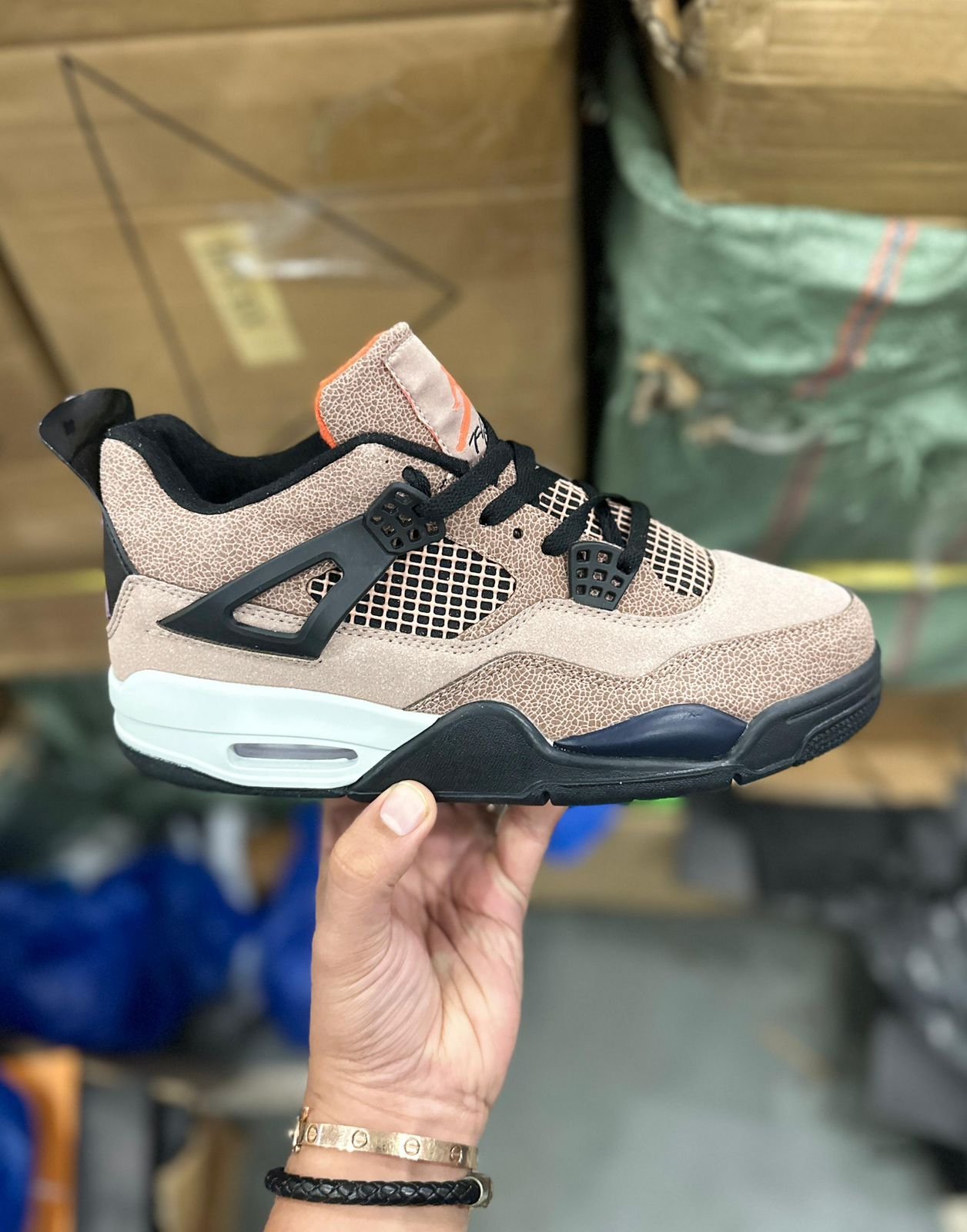Branded RETRO 4 BROWN TAUPE HAZE