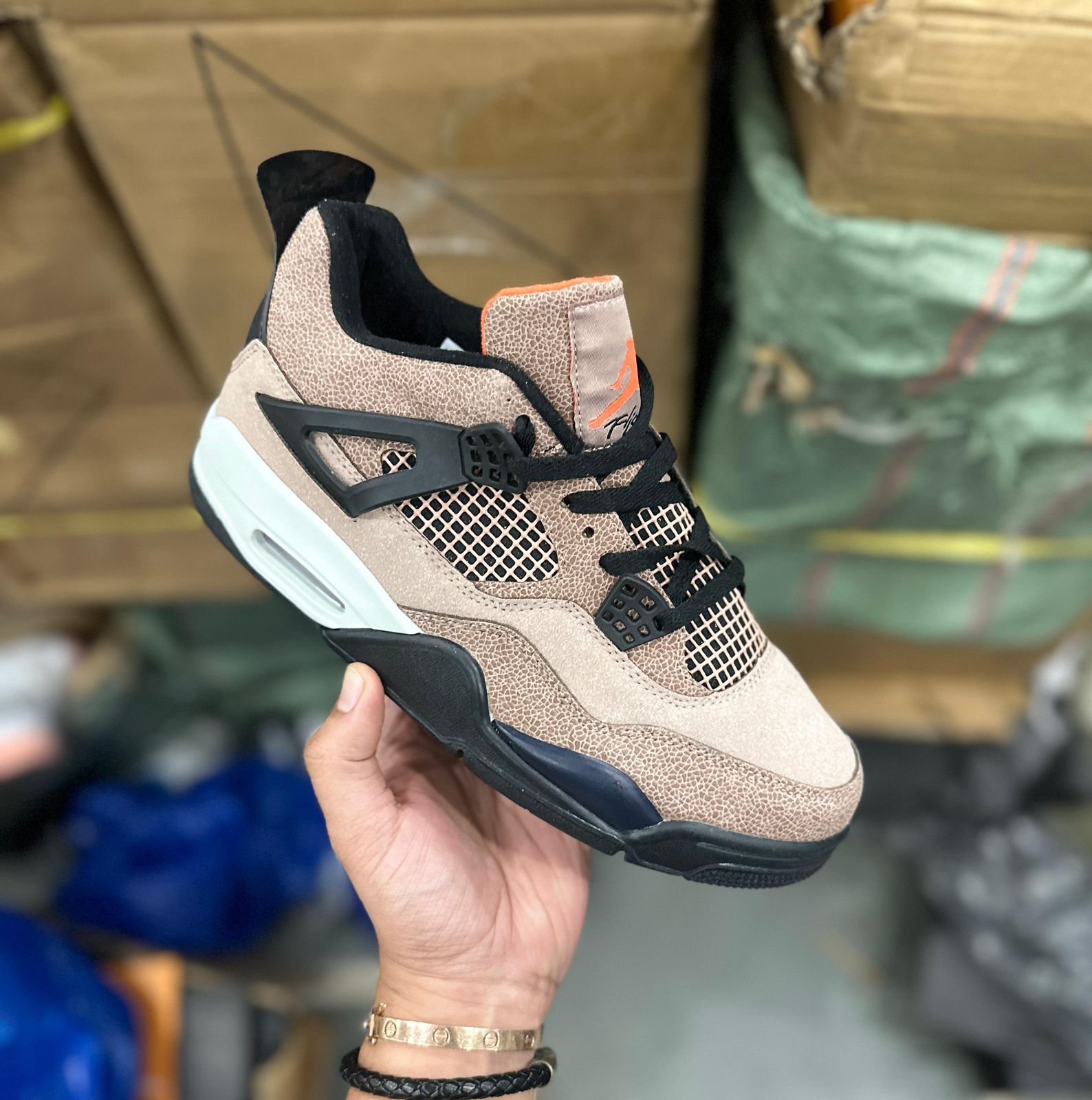 Branded RETRO 4 BROWN TAUPE HAZE