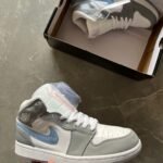 Branded Air Jordan 1 Low Wolf Grey Shoes