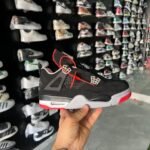 Branded Jordan Retro 4 1st Copy (Black)