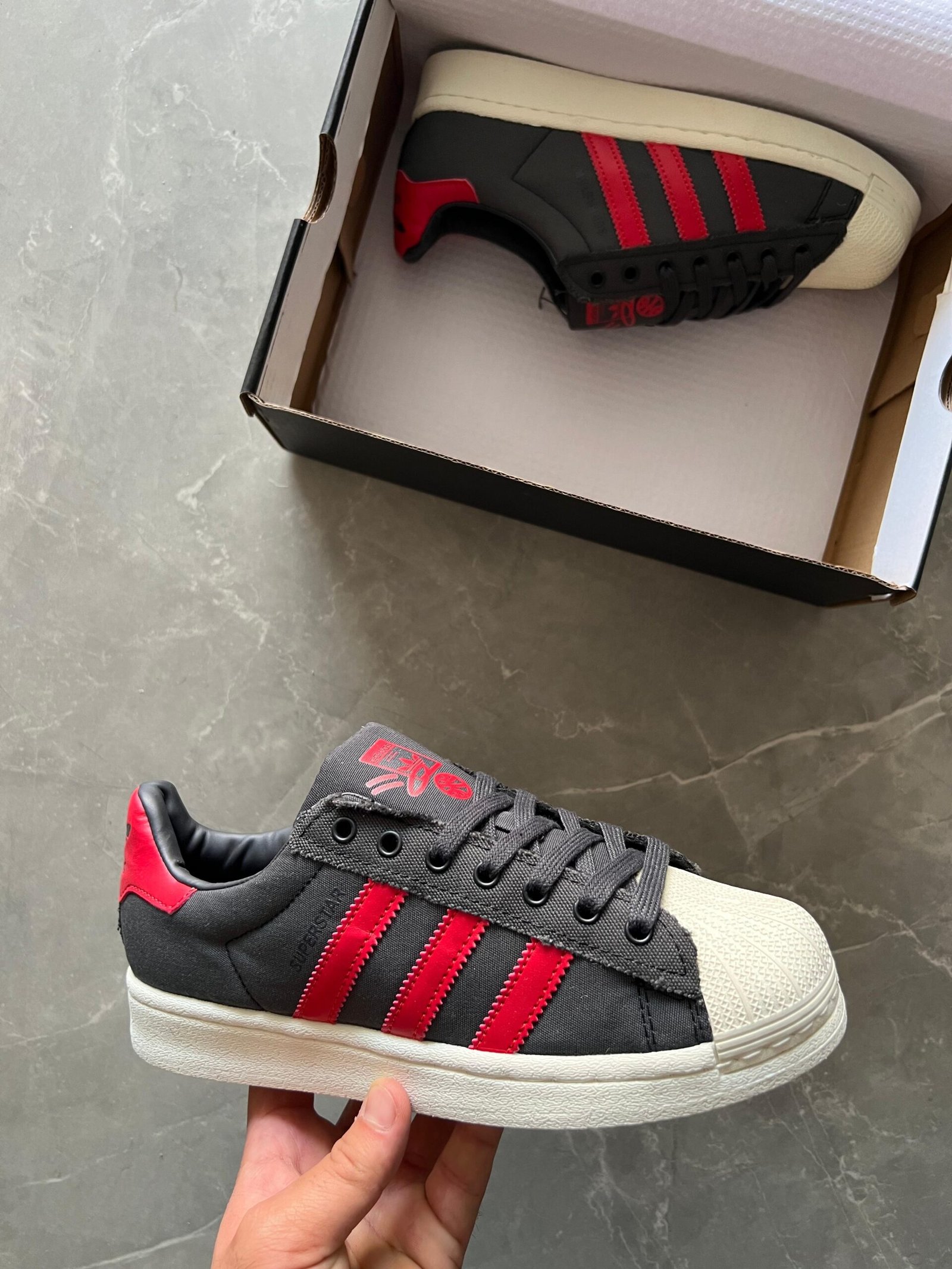 Branded Adidas Superstar 1st Copy (Black) - WeftKart