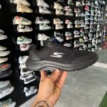 Branded Skechers Go Run Running Shoes (Black)