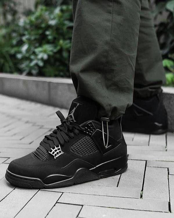 Branded Jordan Retro 4 (Full Black)