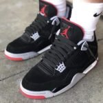 Branded Jordan Retro 4 (Black & Red)