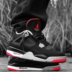Branded Jordan Retro 4 (Black & Red)
