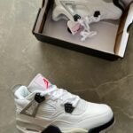 Branded Jordan Retro 4 1st Copy Shoes (White) - WeftKart