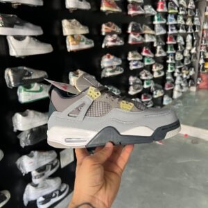 Branded Jordan Retro 4 1st Copy Shoes (Gray) - WeftKart