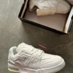 Branded LV Sneaker 1st Copy Shoes (White)