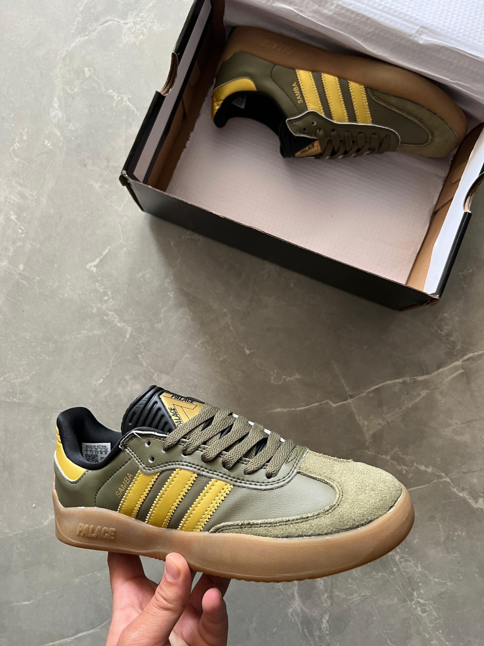 Branded Adidas Samba Palace 1st Copy Shoes (Green)