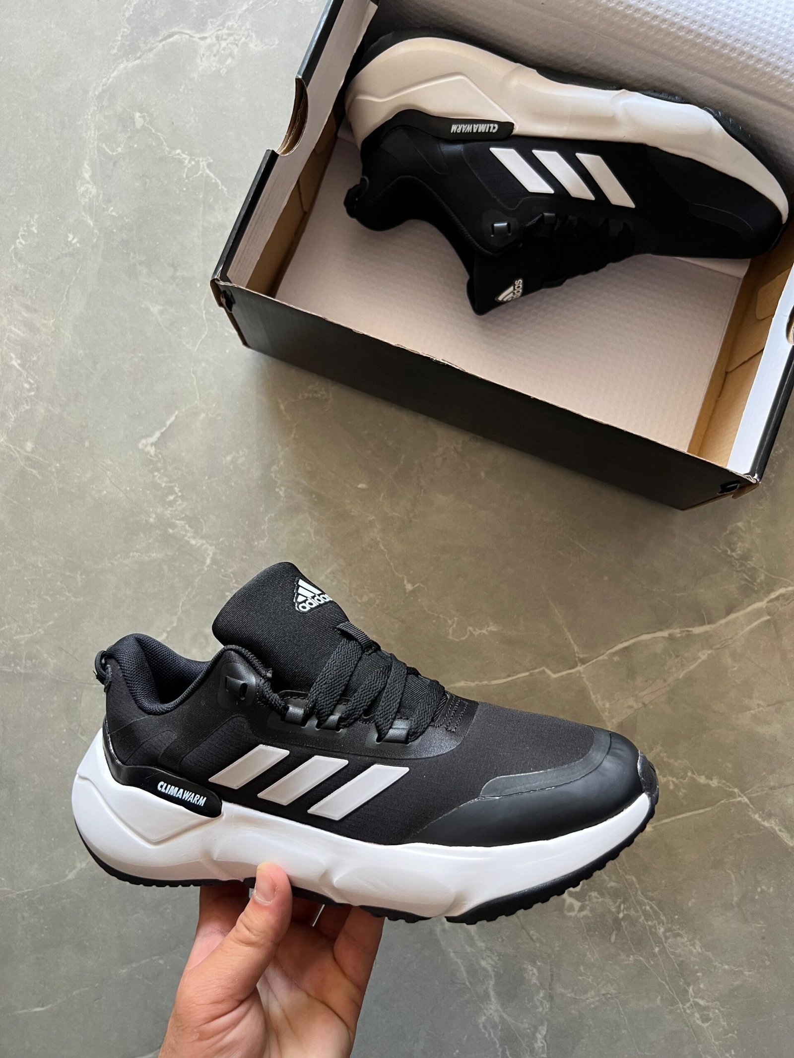 Branded Adidas Clima Warm 1st Copy Shoes (Black)