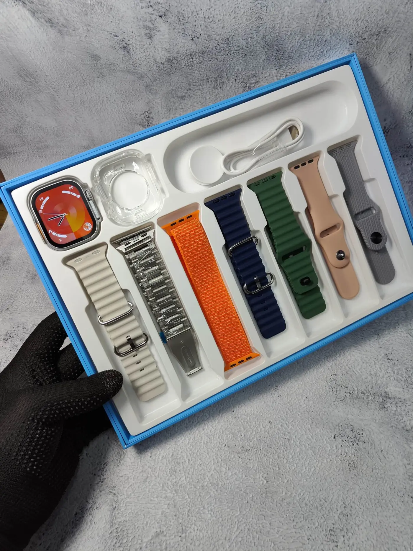 1st Copy Smartwatch WS-X9 with 7 Straps – iWatch Alternative