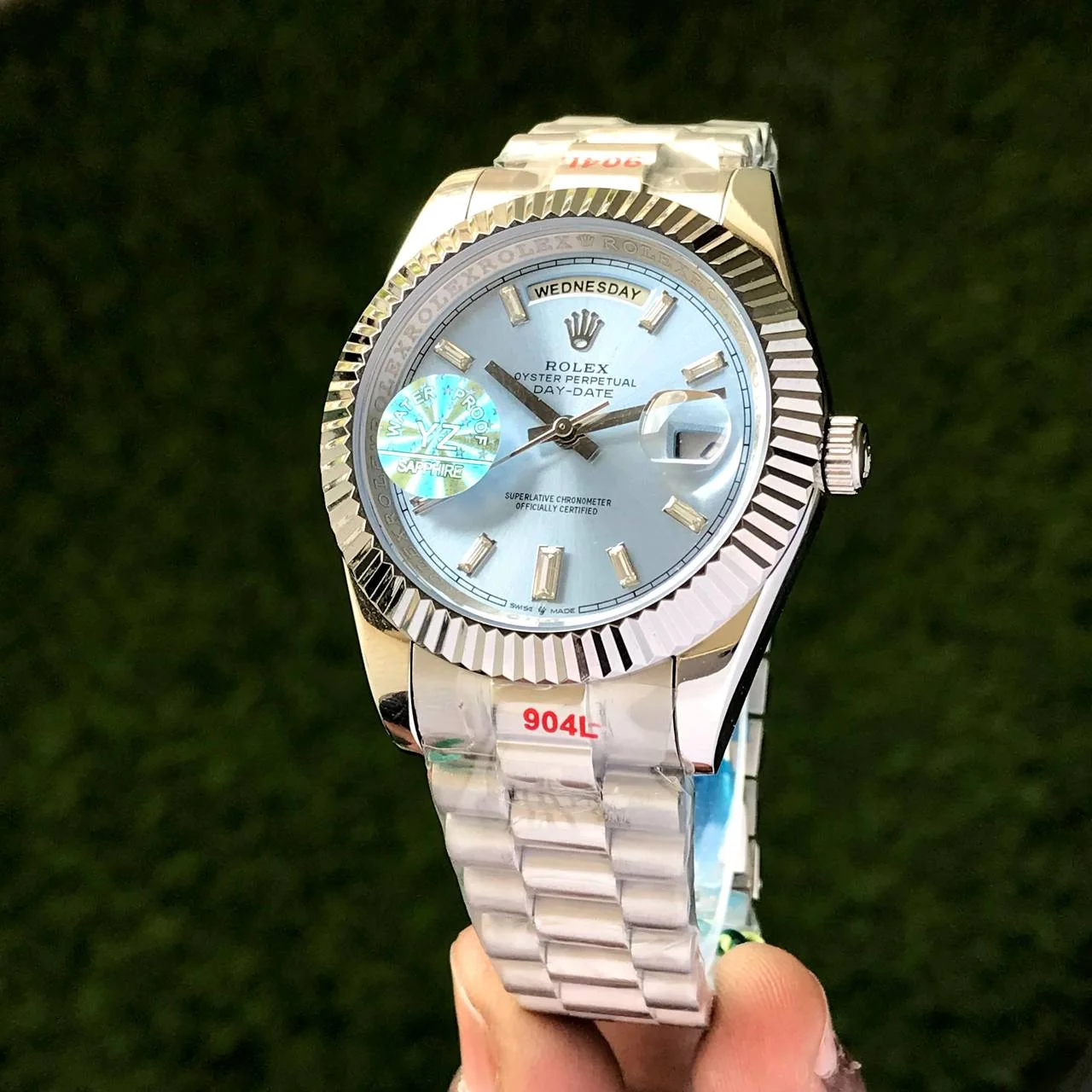 Copy Rolex Watch Day Date SkyBlue for Men - Affordable Luxury