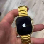 First Copy iWatch 8 Ultra with Golden Chain & Ocean Rubber Strap