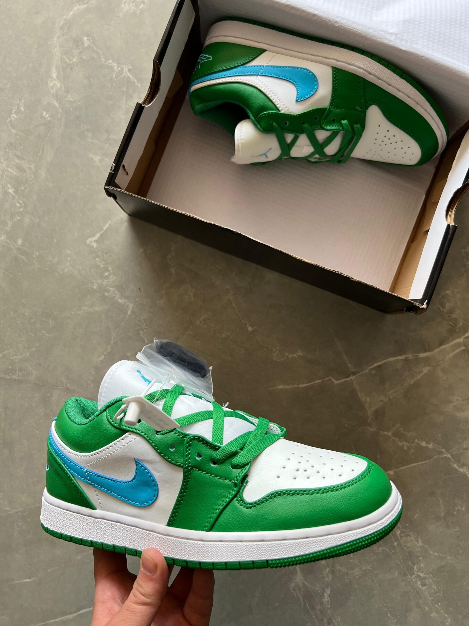 Nike Air Jordan First Copy - Cut Low Green Shoes for Men
