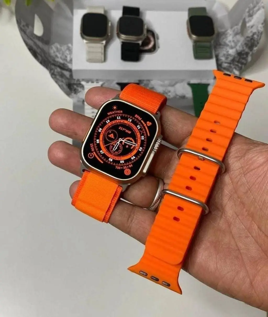 iWatch 1st Copy - A8 Ultra Orange with Premium Features (2)