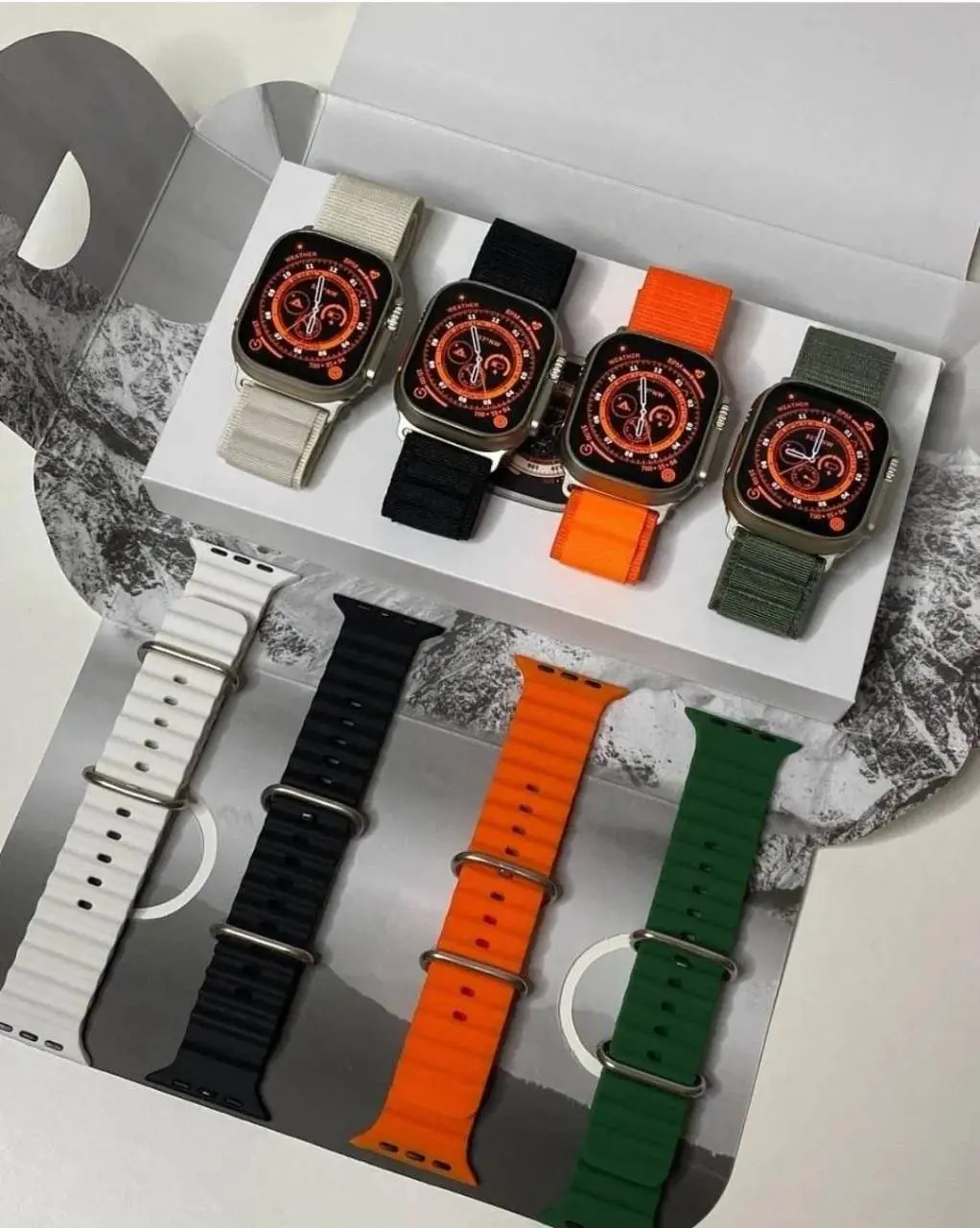 iWatch 1st Copy - A8 Ultra Orange with Premium Features (3)