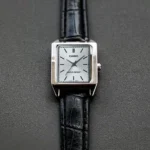 Casio Model for Her First Copy Watch - Black Leather Strap