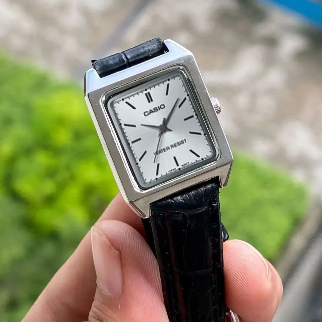 Casio Model for Her First Copy Watch - Black Leather Strap (2) Casio Model for Her First Copy Watch - Black Leather Strap