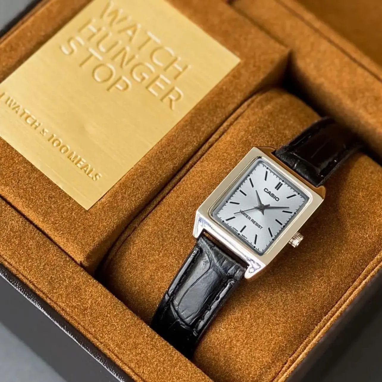 Casio Model for Her First Copy Watch - Black Leather Strap (4) Casio Model for Her First Copy Watch - Black Leather Strap