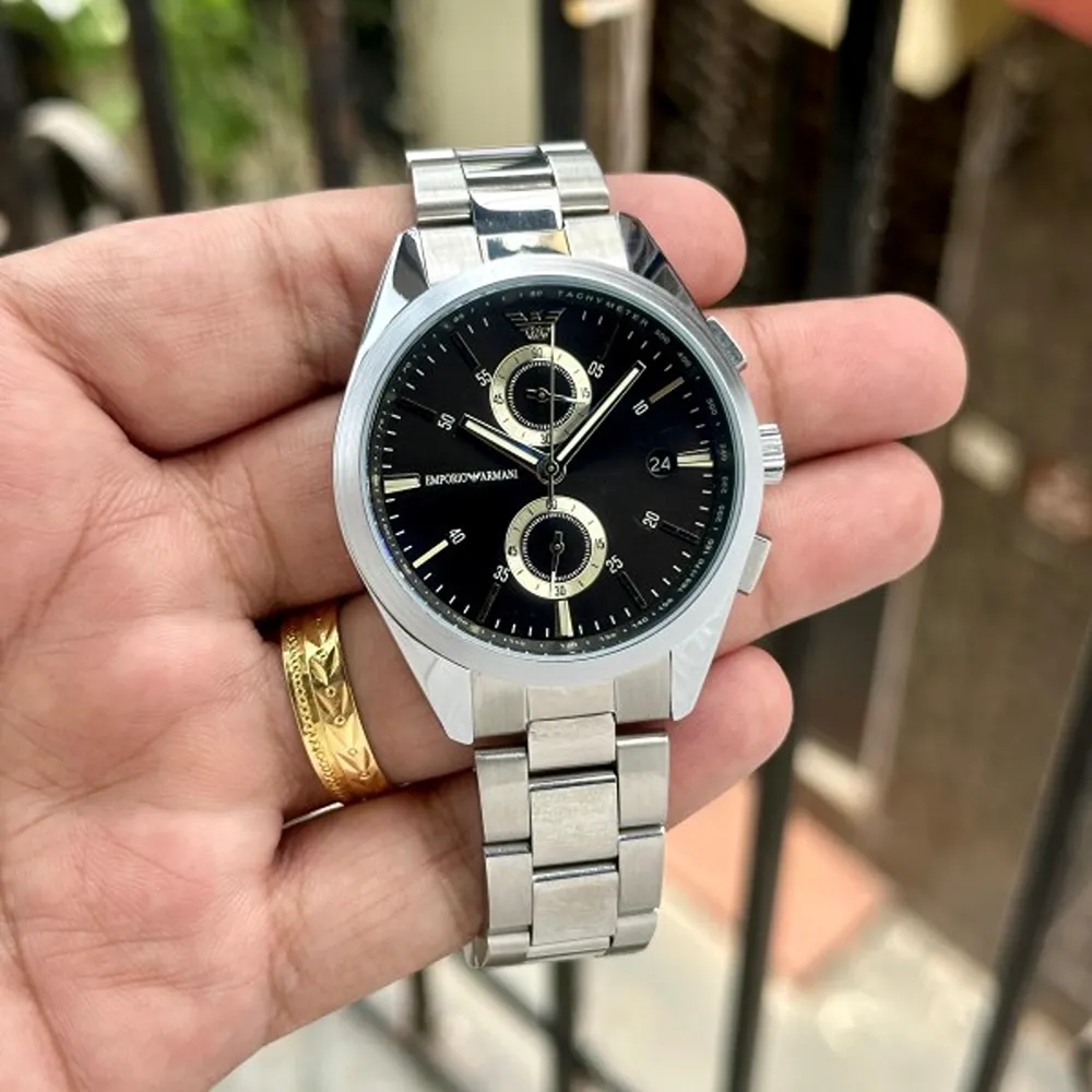 First Copy Emporio Armani Claudio Watch Black