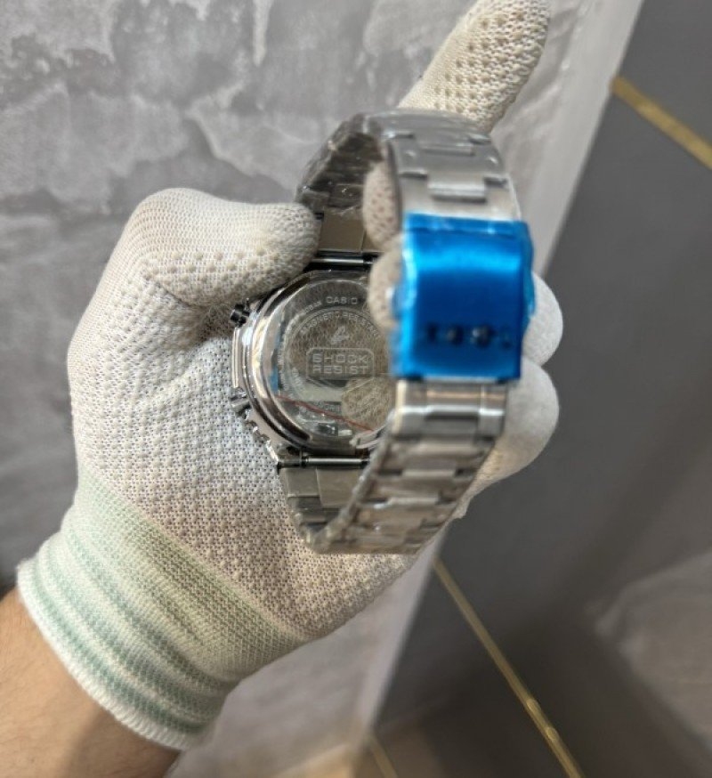 First Copy G-Shock Silver Rainbow 44mm Full Metal Premium Watch (1)