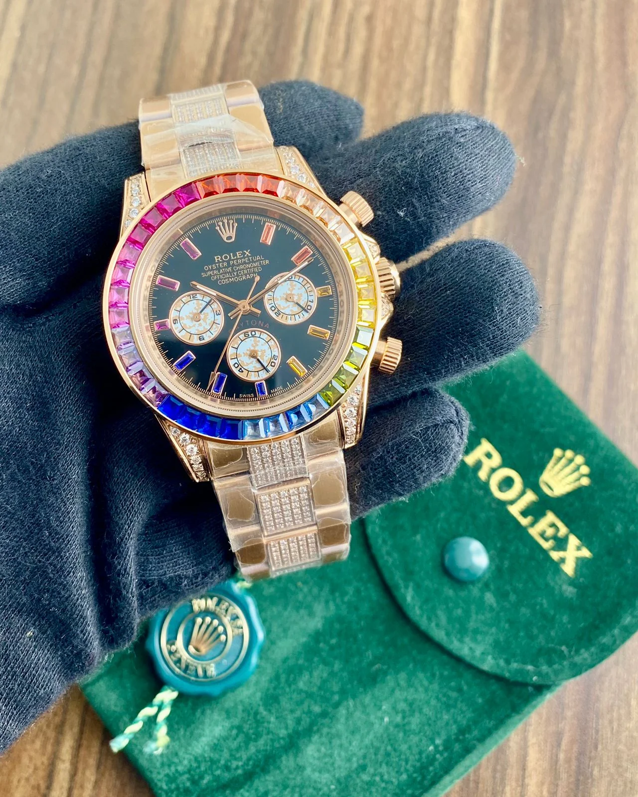 First Copy Rolex Daytona Rainbow Diamond