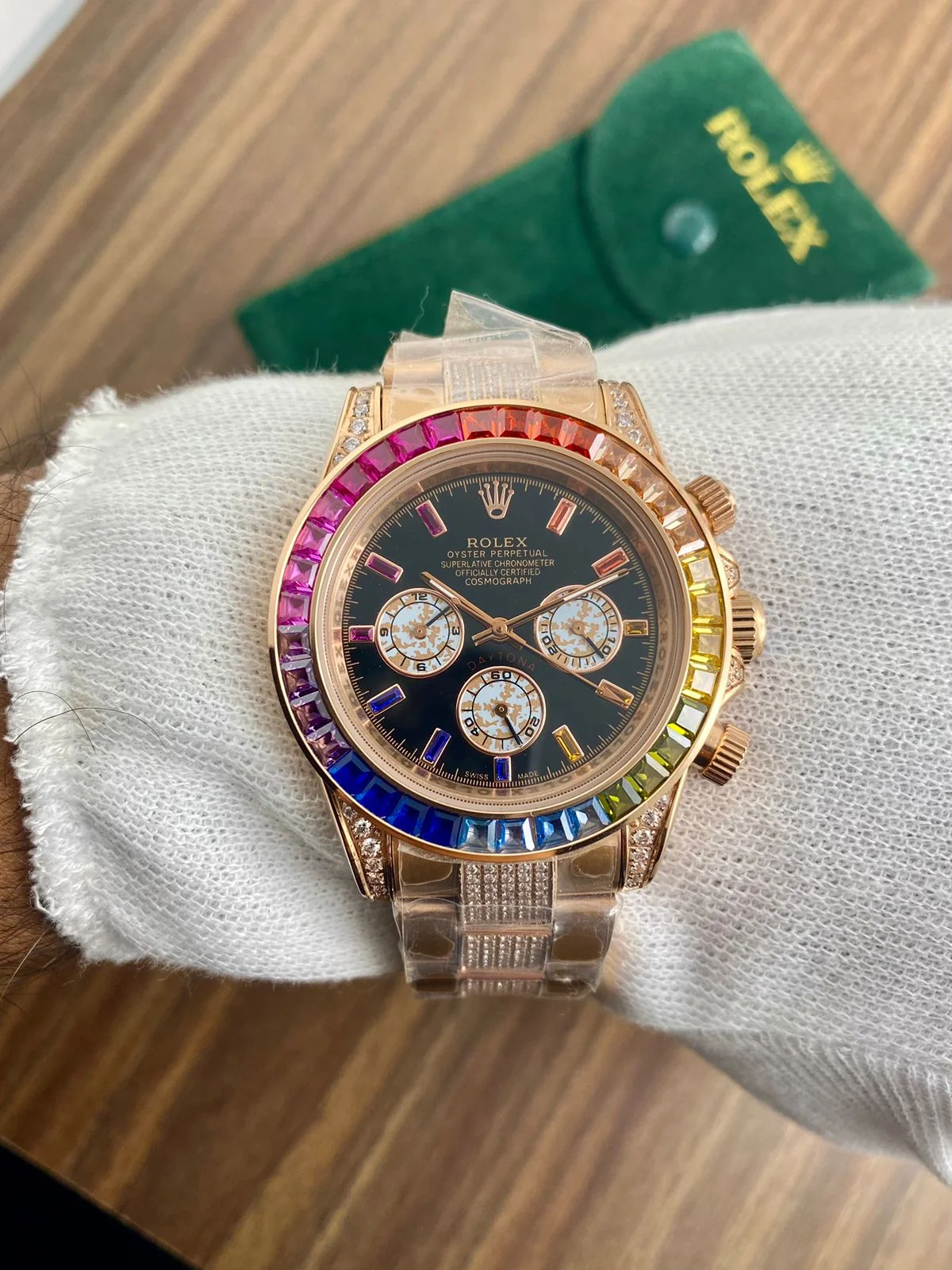 First Copy Rolex Daytona Rainbow Diamond