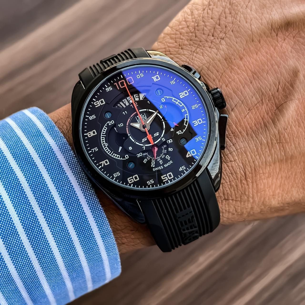 Tag Heuer Mercedes-Benz SLS First Copy Watch - Black Fiber Men’s Quartz