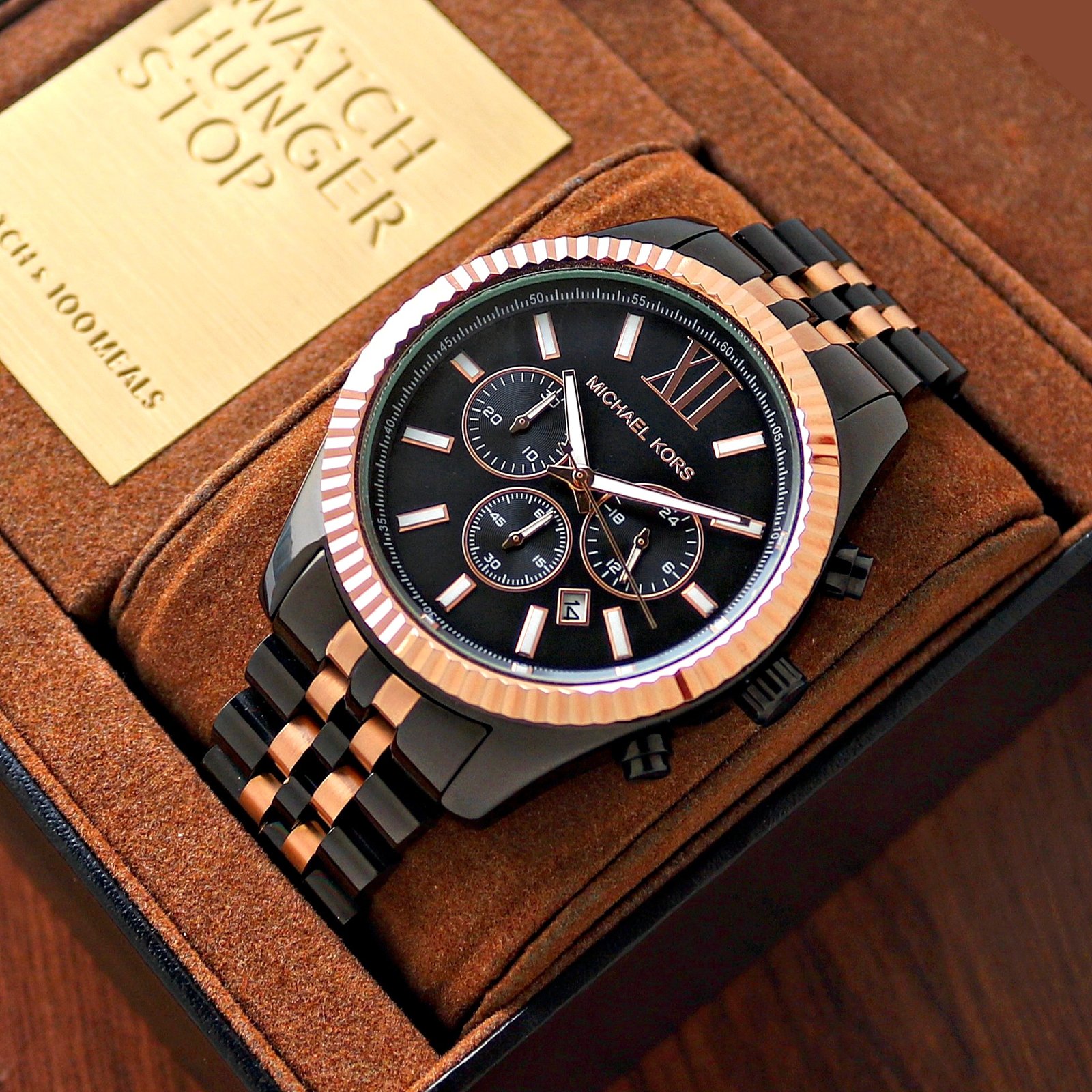 Michael Kors Dynamic Lexington Black First Copy Watch