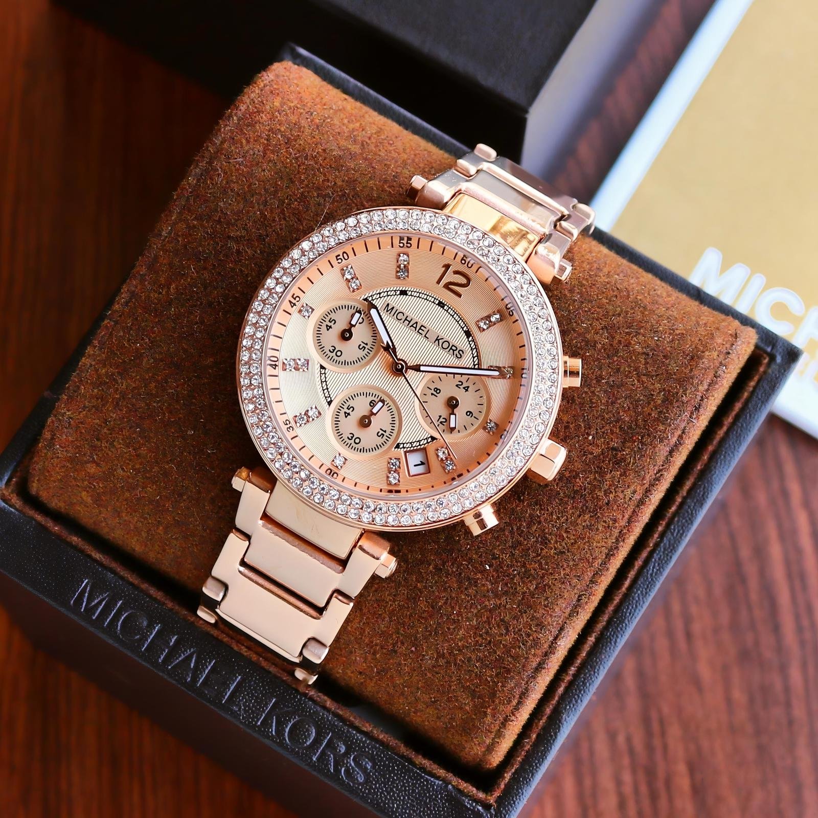 Michael Kors Parker Rose Gold First Copy Watch Michael Kors Parker Rose Gold First Copy Watch