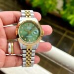 Rolex Datejust 41 Green gold Roman Dial Copy