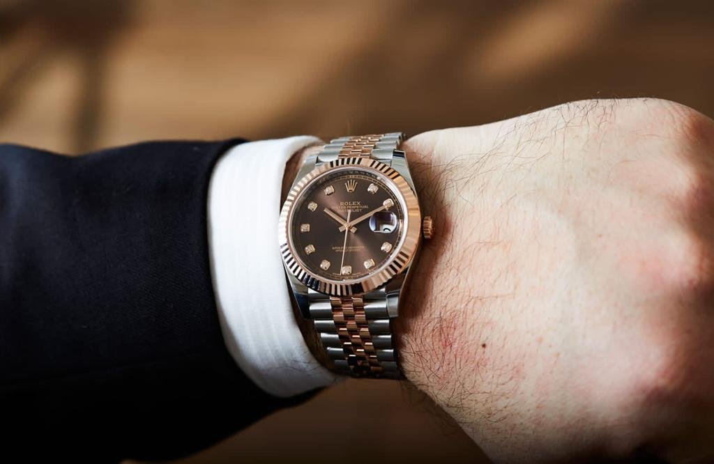 Rolex Datejust 41 Silver Brown