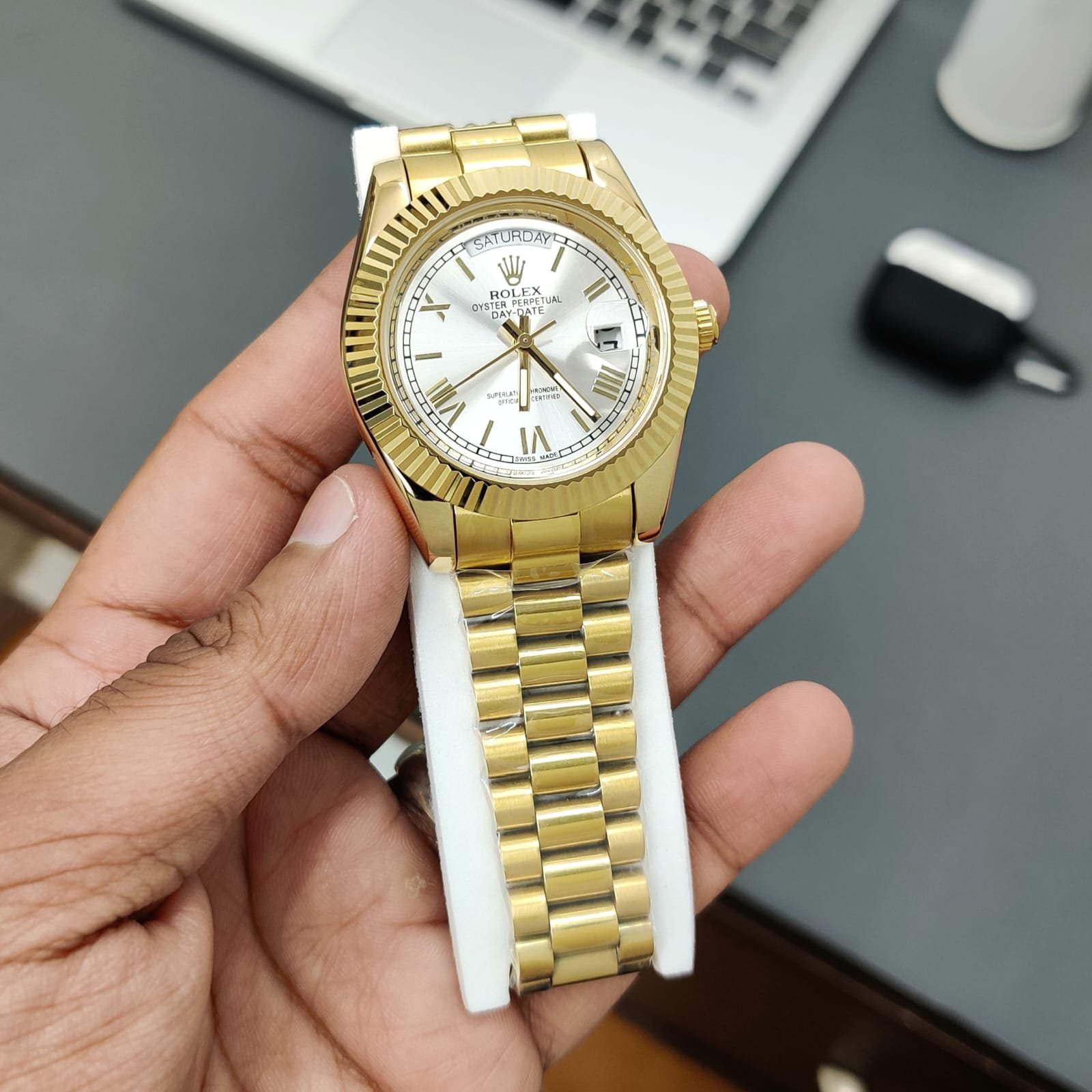 Rolex Day - Date White First Copy watch