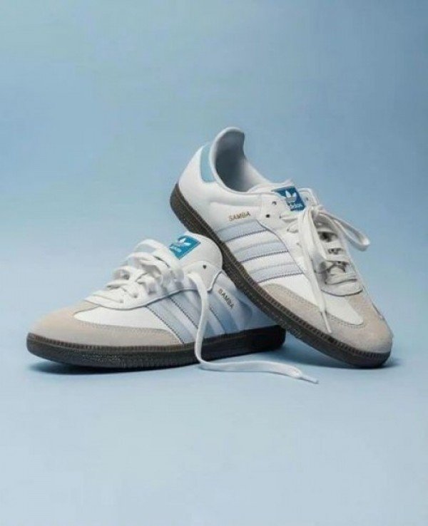 Adidas Samba Halo Blue First Copy Shoes