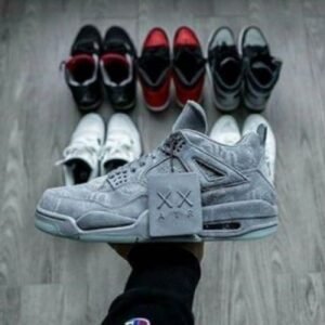 Nike Air Jordan Retro 4 Kaws Cool Grey First Copy Shoes
